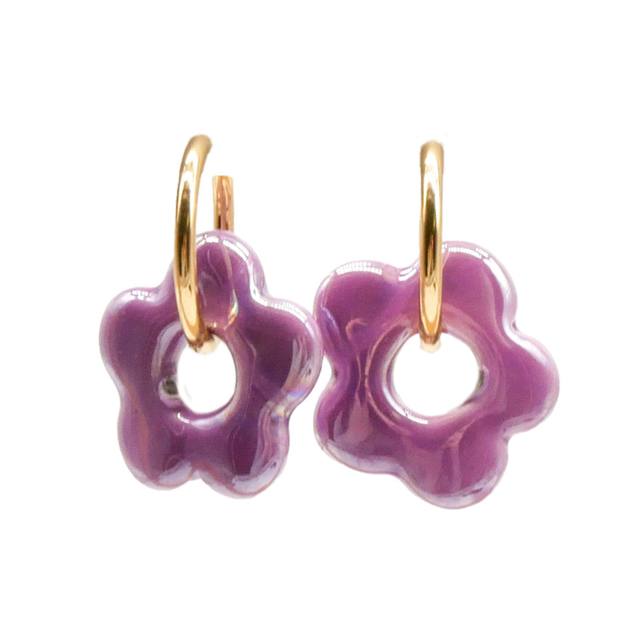 Ohrringe Blossom Purple