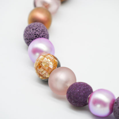 Perlenkette Soft Lilac