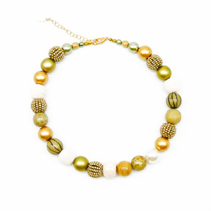 Perlenkette Light Golden Nature