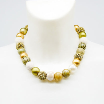 Perlenkette Light Golden Nature