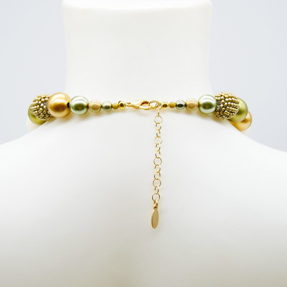 Perlenkette Light Golden Nature