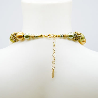 Perlenkette Light Golden Nature