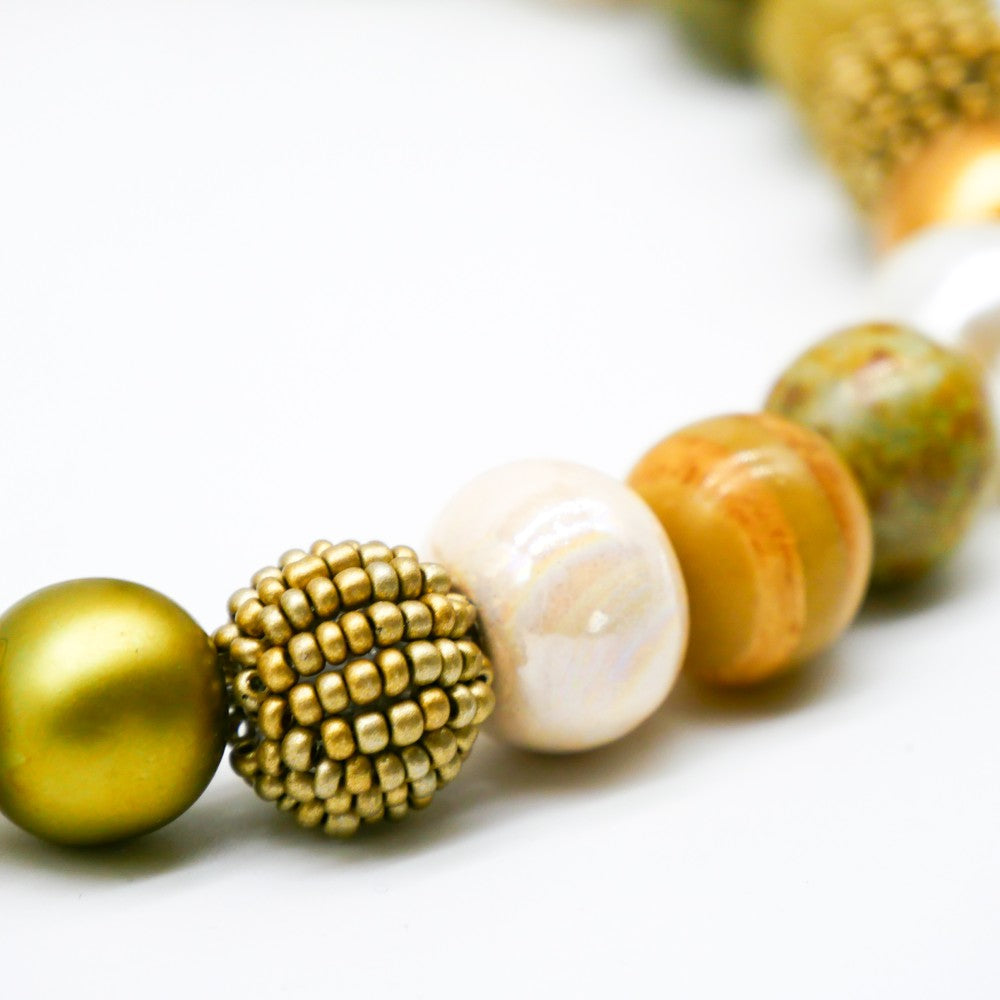 Perlenkette Light Golden Nature