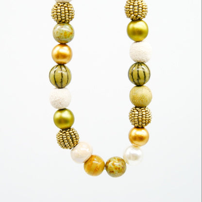 Perlenkette Light Golden Nature