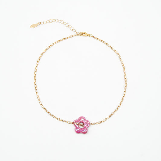 Kette Blossom Fuchsia