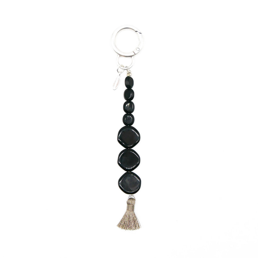 Bag Charm Obsidian