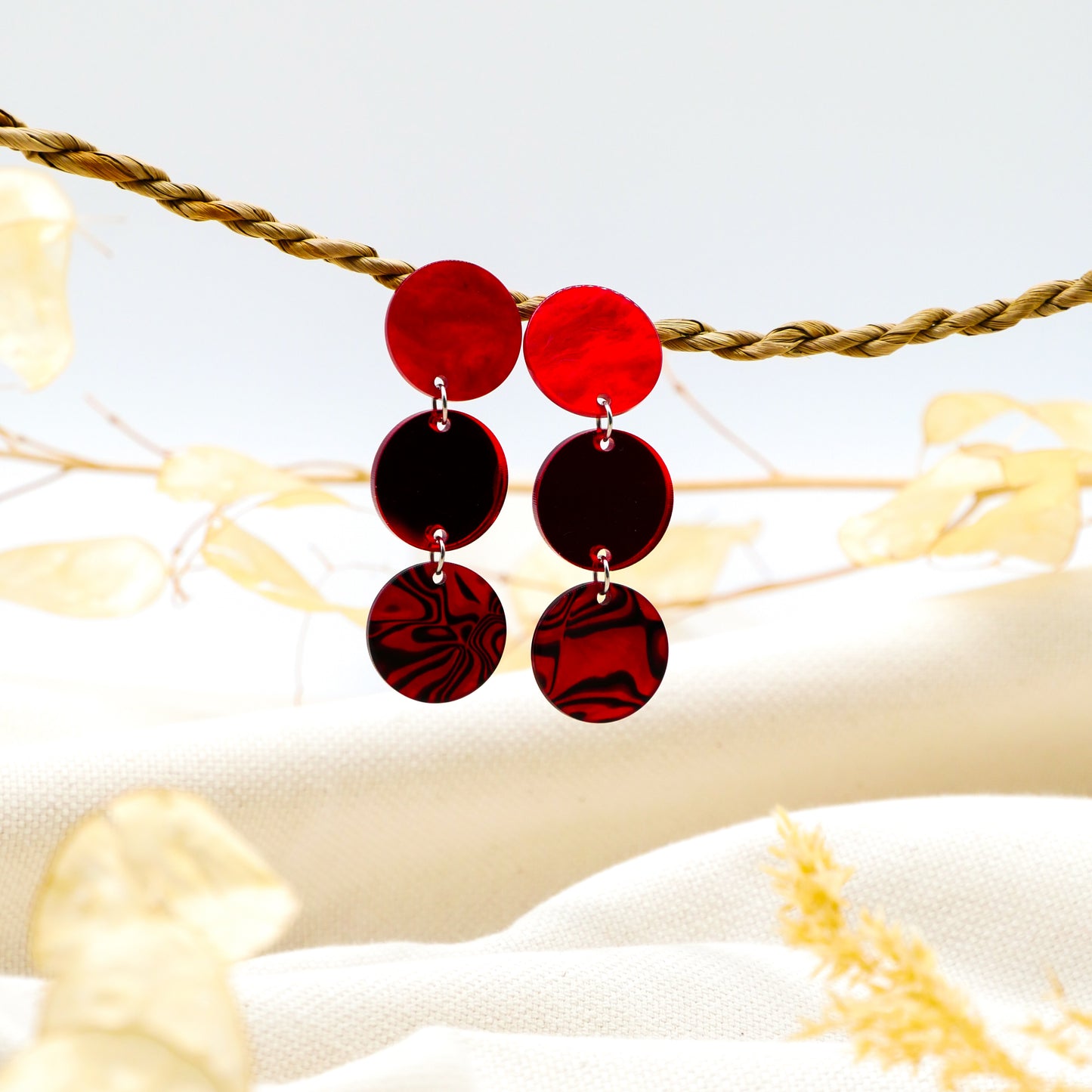 Ohrringe Red Rhythm