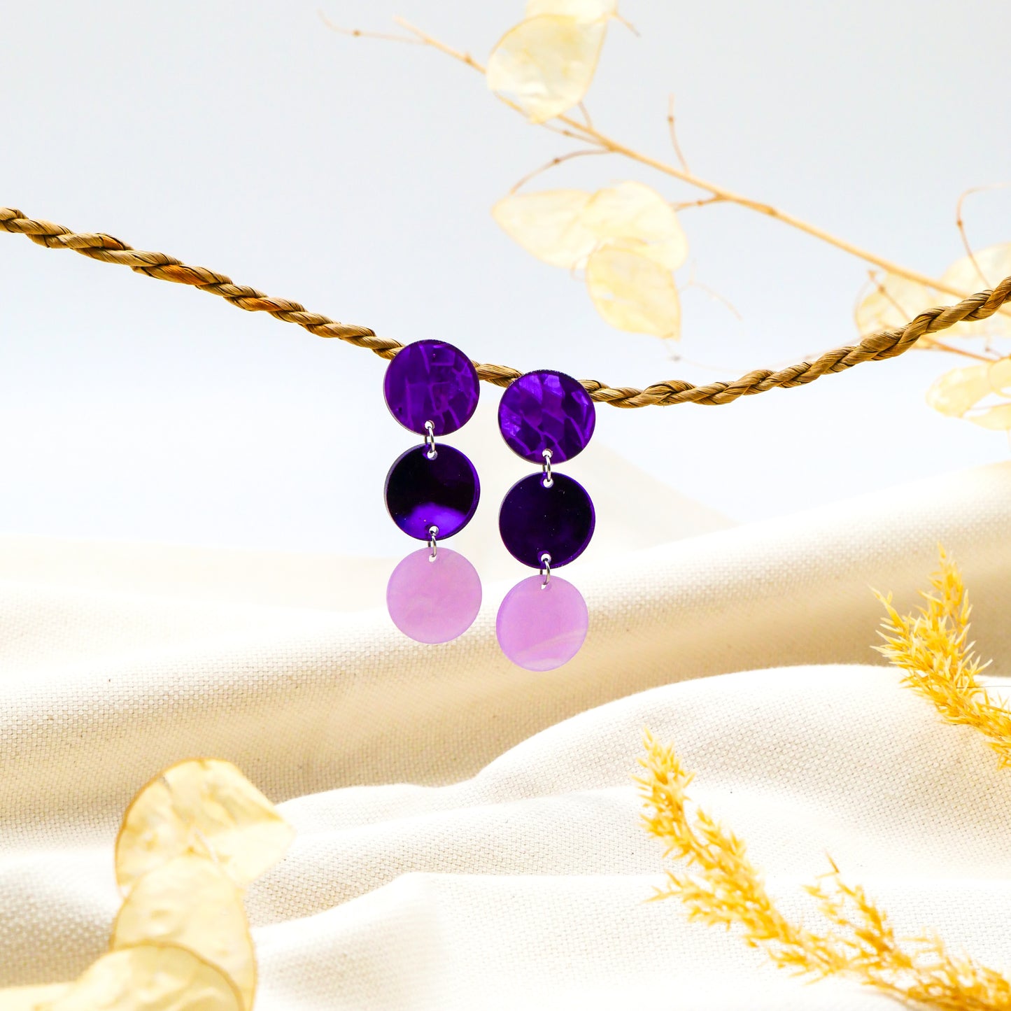 Ohrringe Purple Rhythm