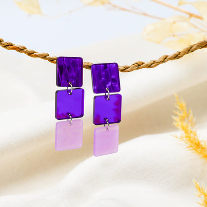 Ohrringe Purple Essence