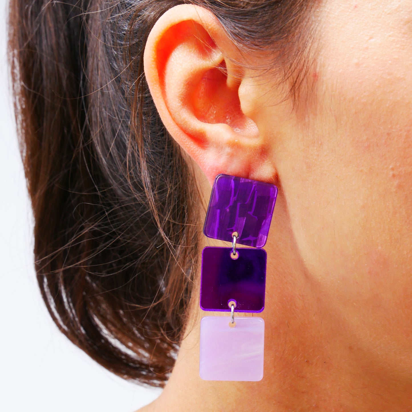 Ohrringe Purple Essence