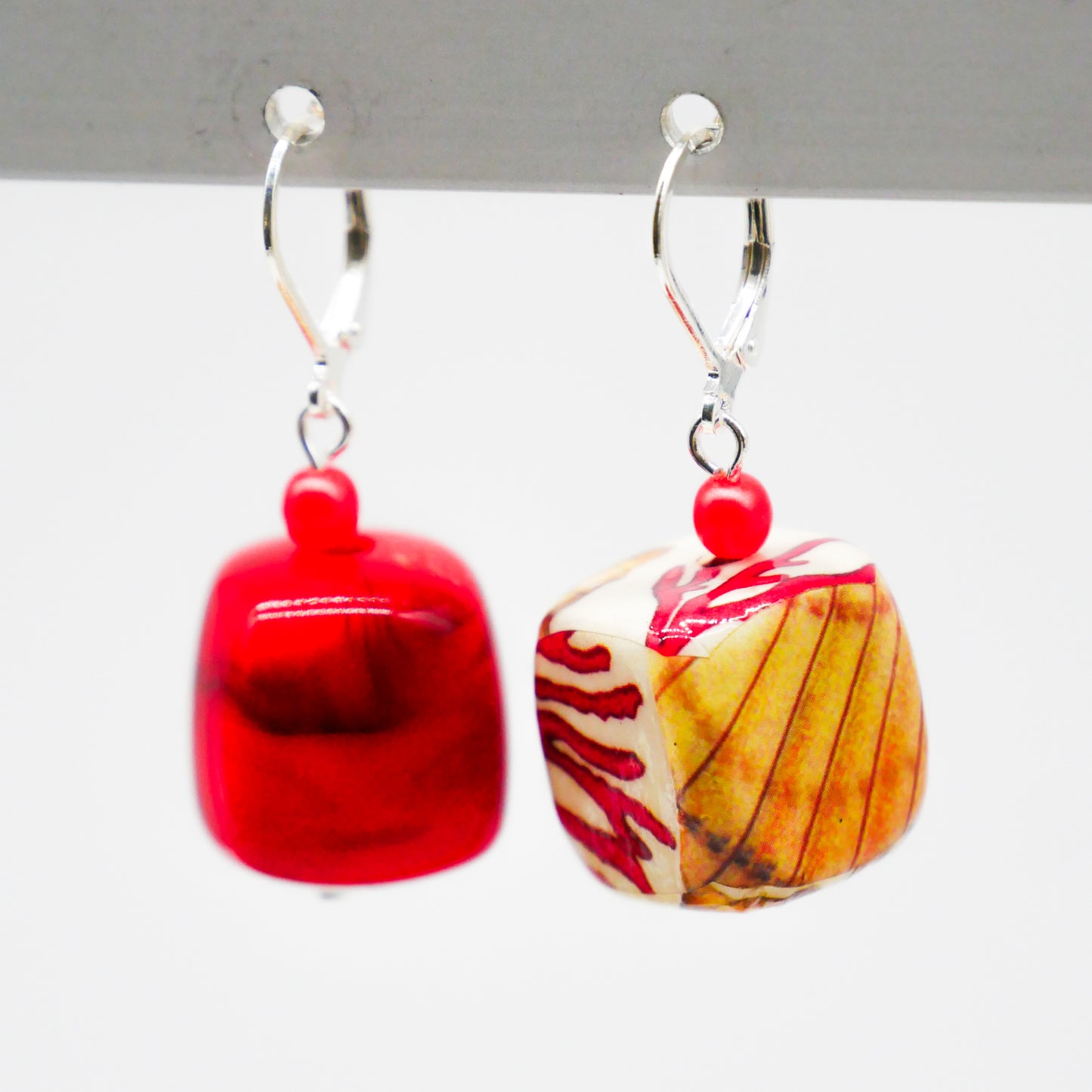 Ohrringe Coral Cubes