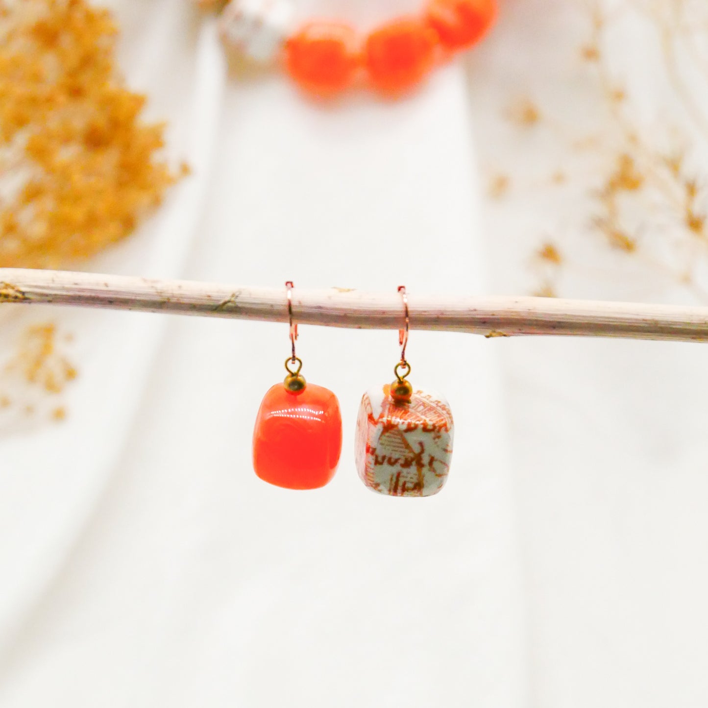 Ohrringe Tangerine Cubes