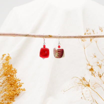 Ohrringe Coral Cubes