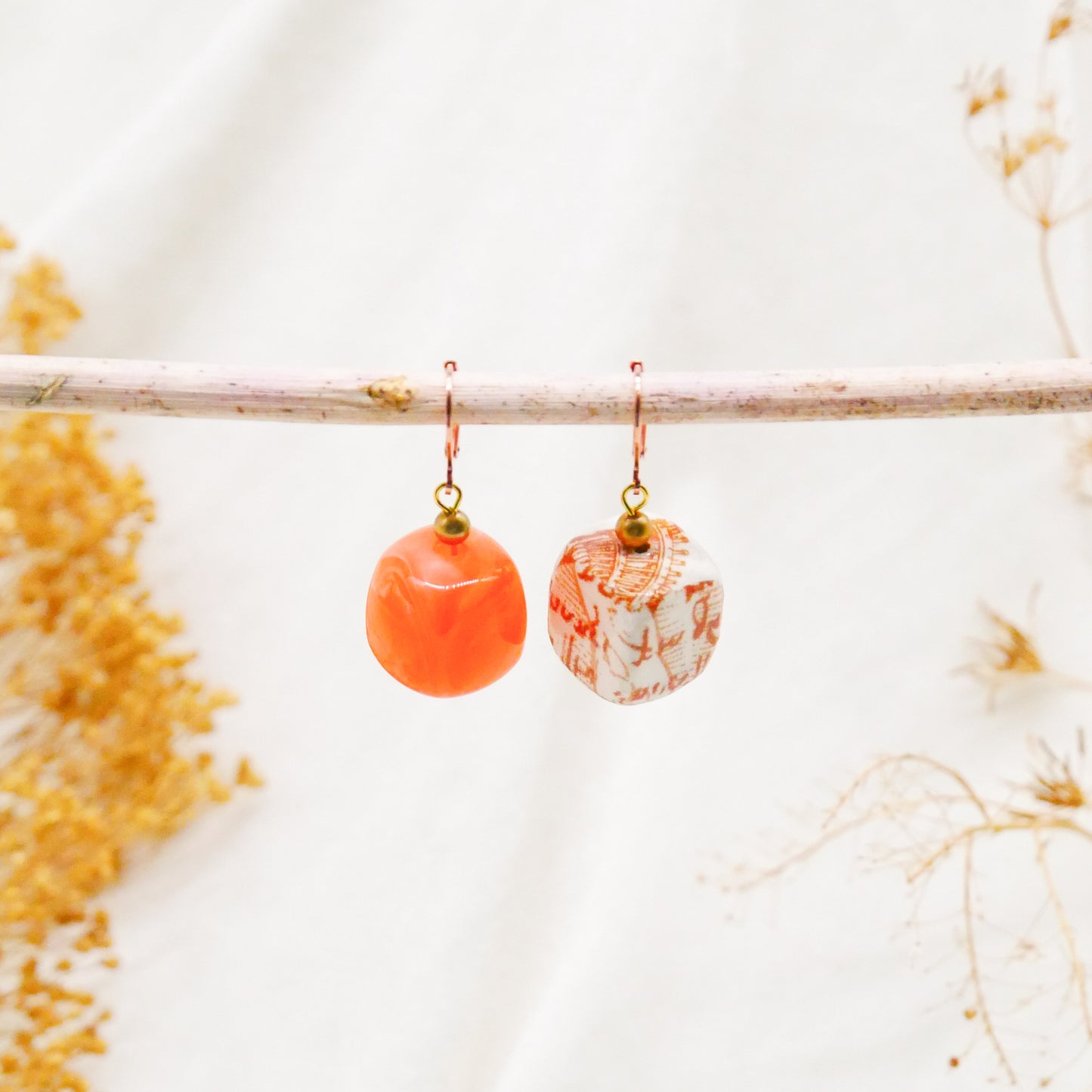 Ohrringe Tangerine Cubes