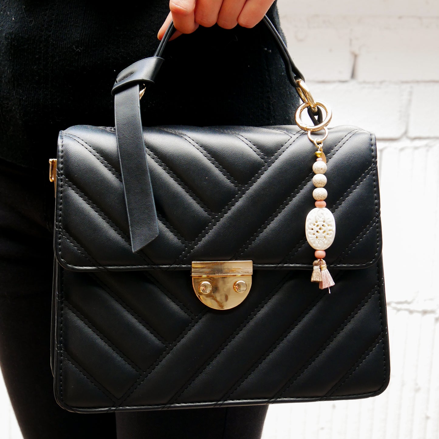 Bag Charm Ivory