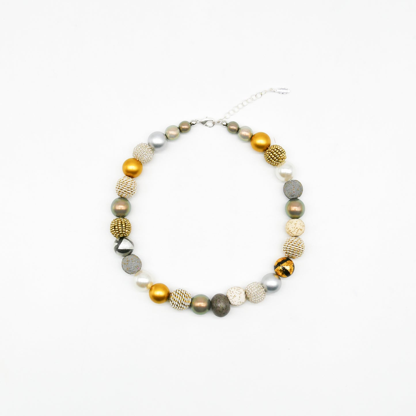 Perlenkette Golden Granit