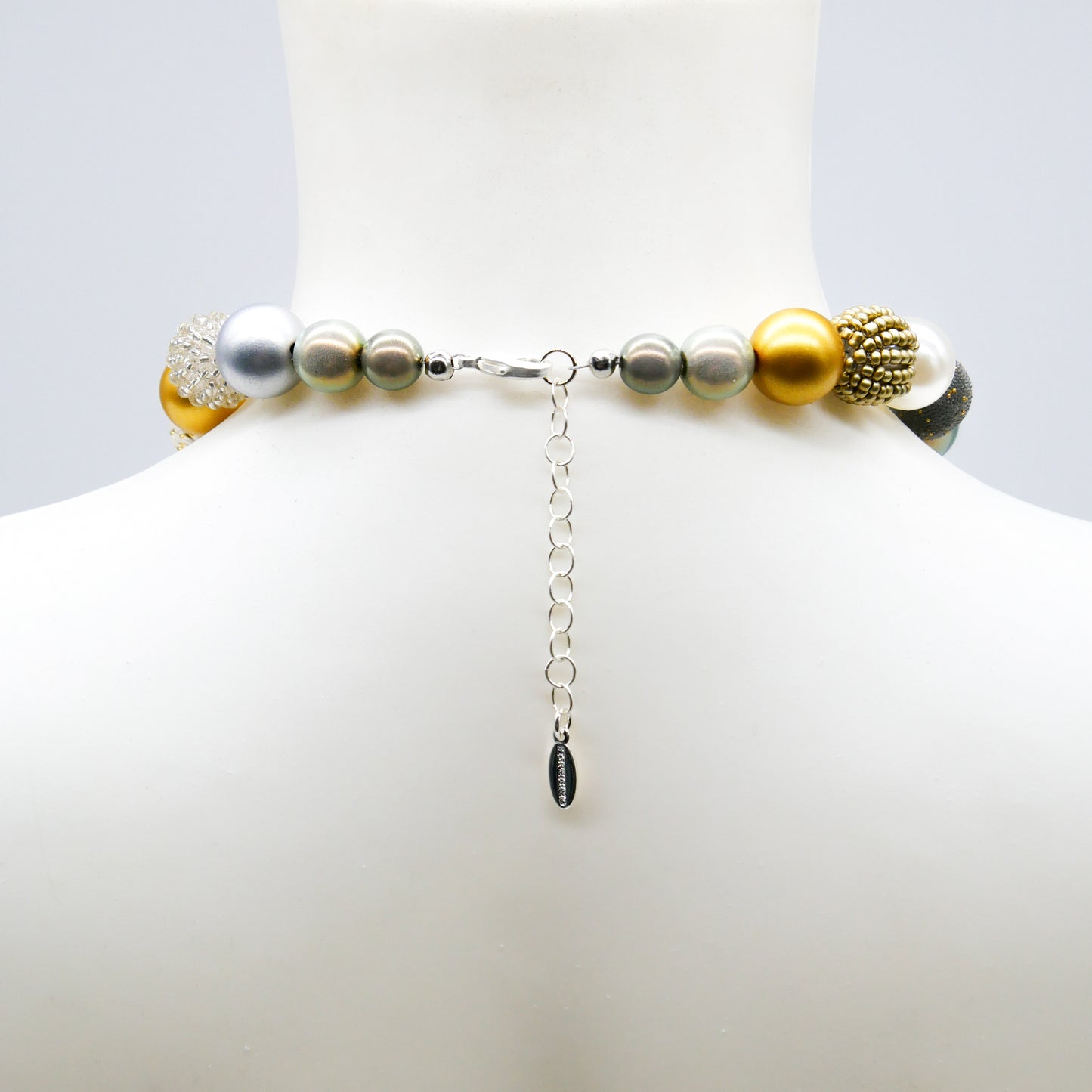 Perlenkette Golden Granit