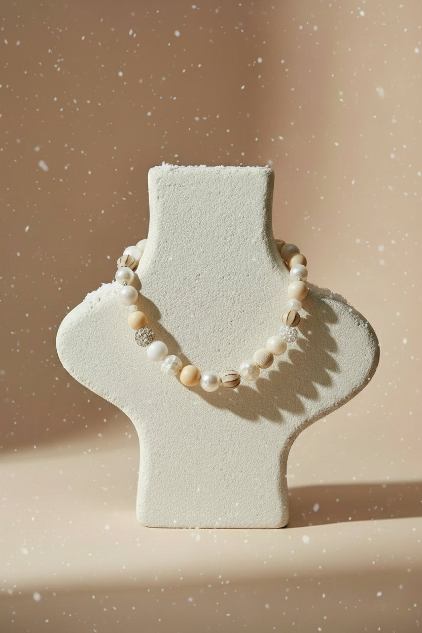 Perlenkette Off-White Dream