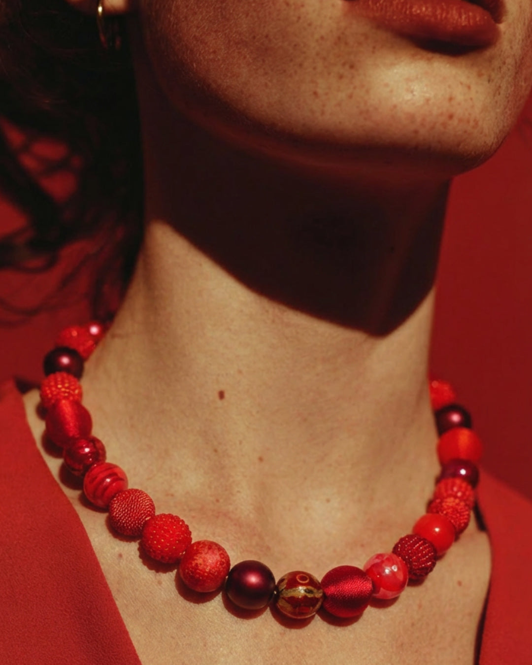 Perlenkette Red Secrets