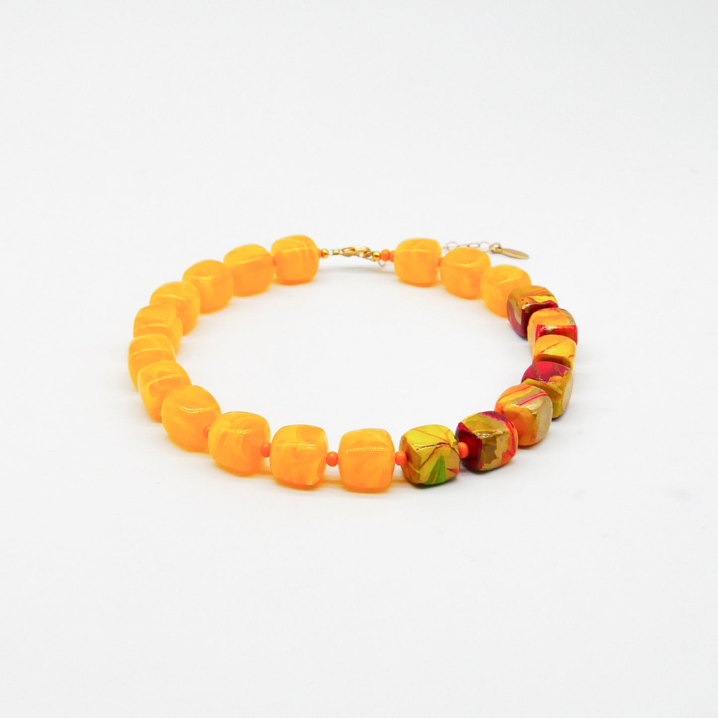 Perlenkette Honey Cubes