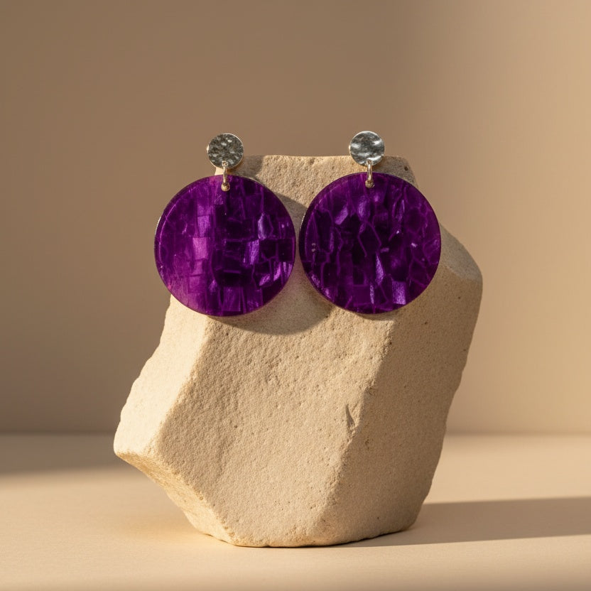 Ohrringe Purple Orbit