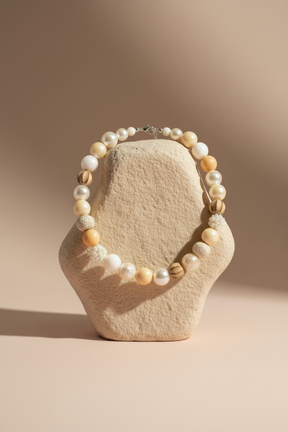 Perlenkette Off-White Dream