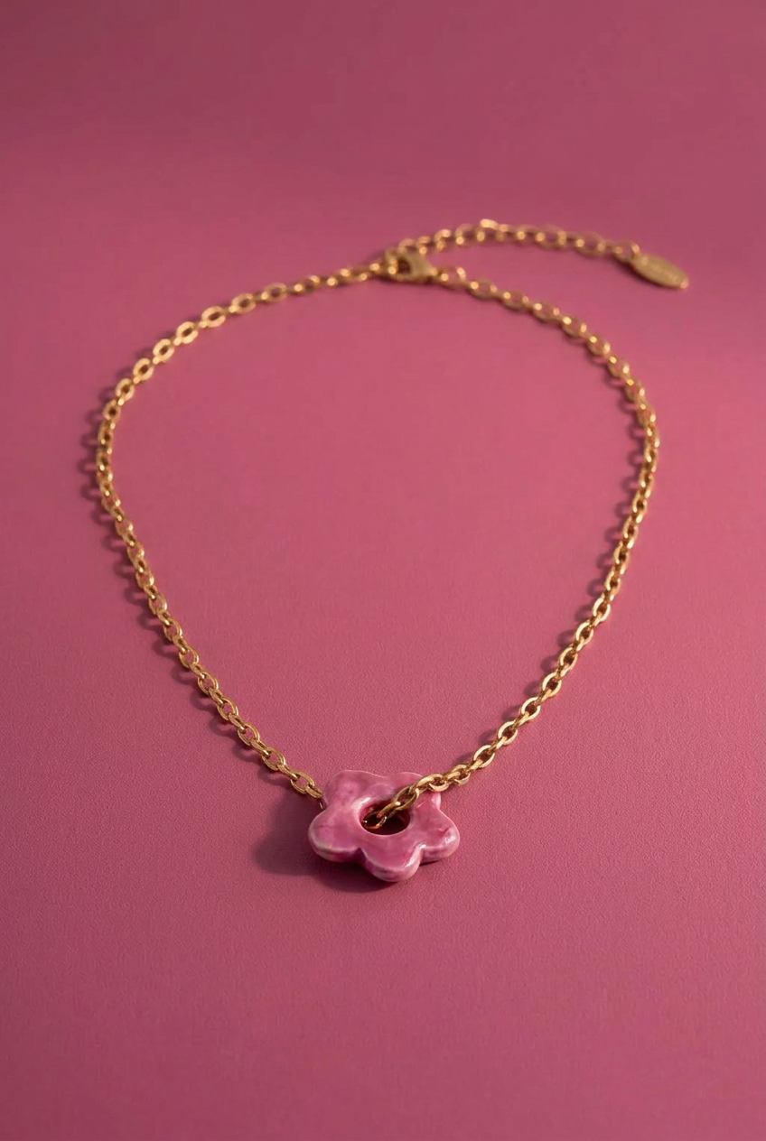 Kette Blossom Fuchsia