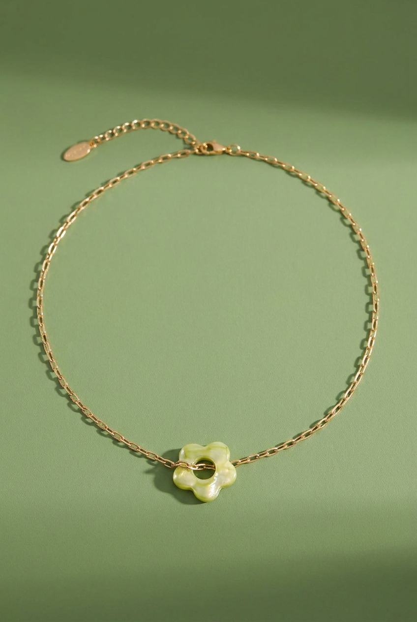 Kette Blossom Olive