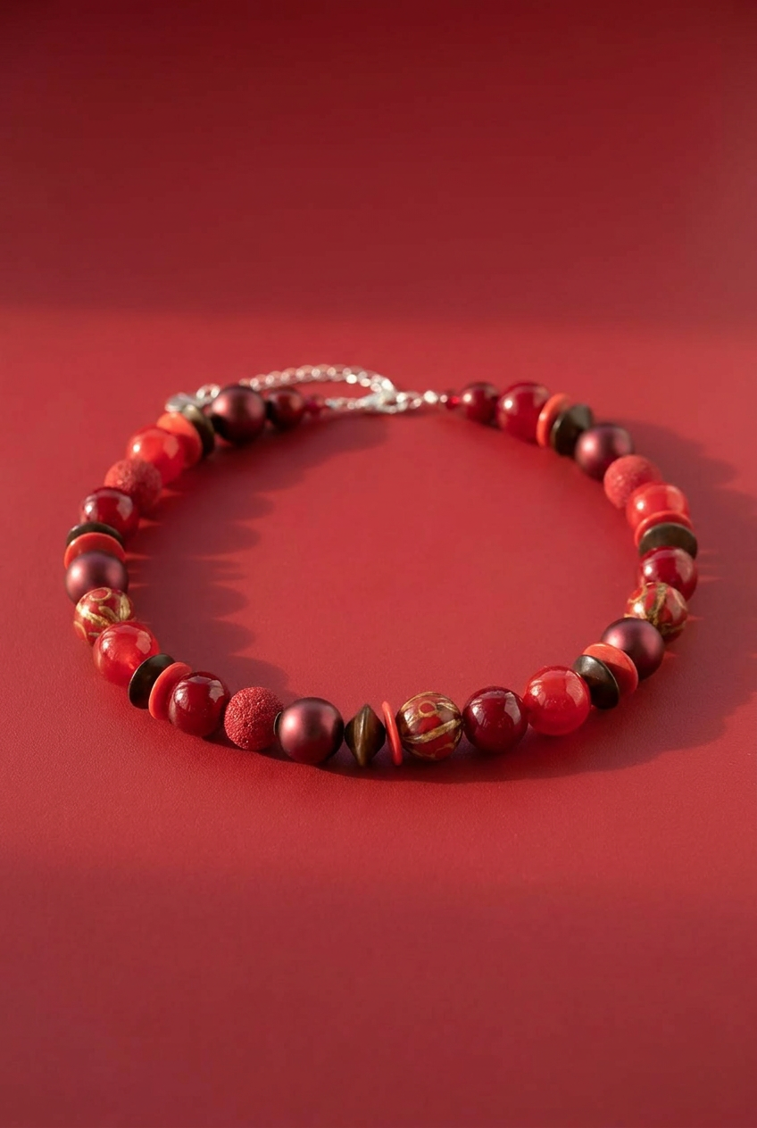 Perlenkette Cherry Kiss