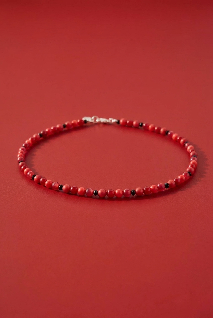 Perlenkette Red Rose