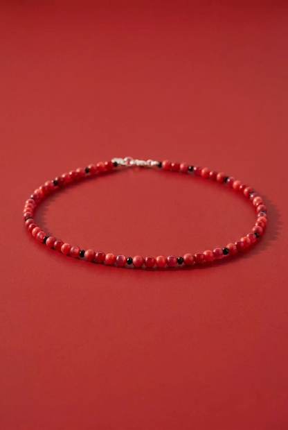 Perlenkette Red Rose