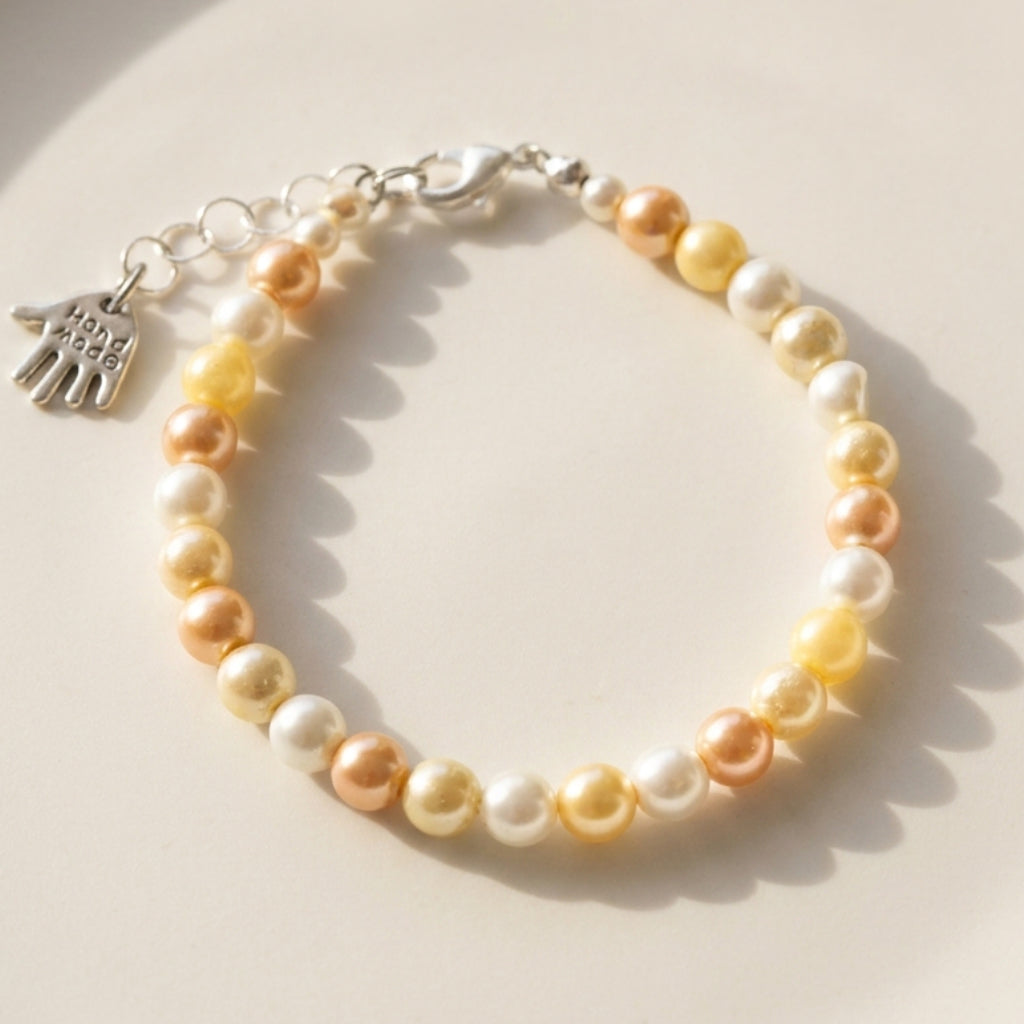 Armband Peachy Pearls