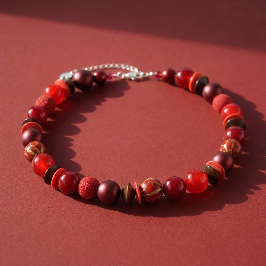 Perlenkette Cherry Kiss
