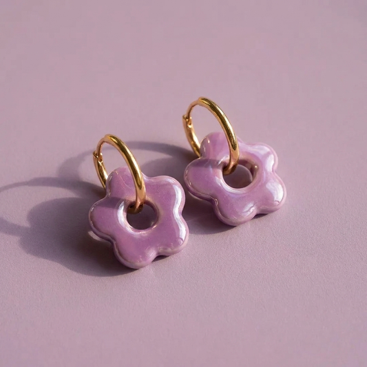 Ohrringe Blossom Purple