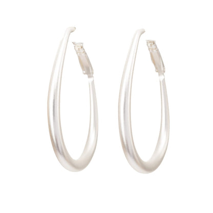 Ohrringe Lunar Oval Silver