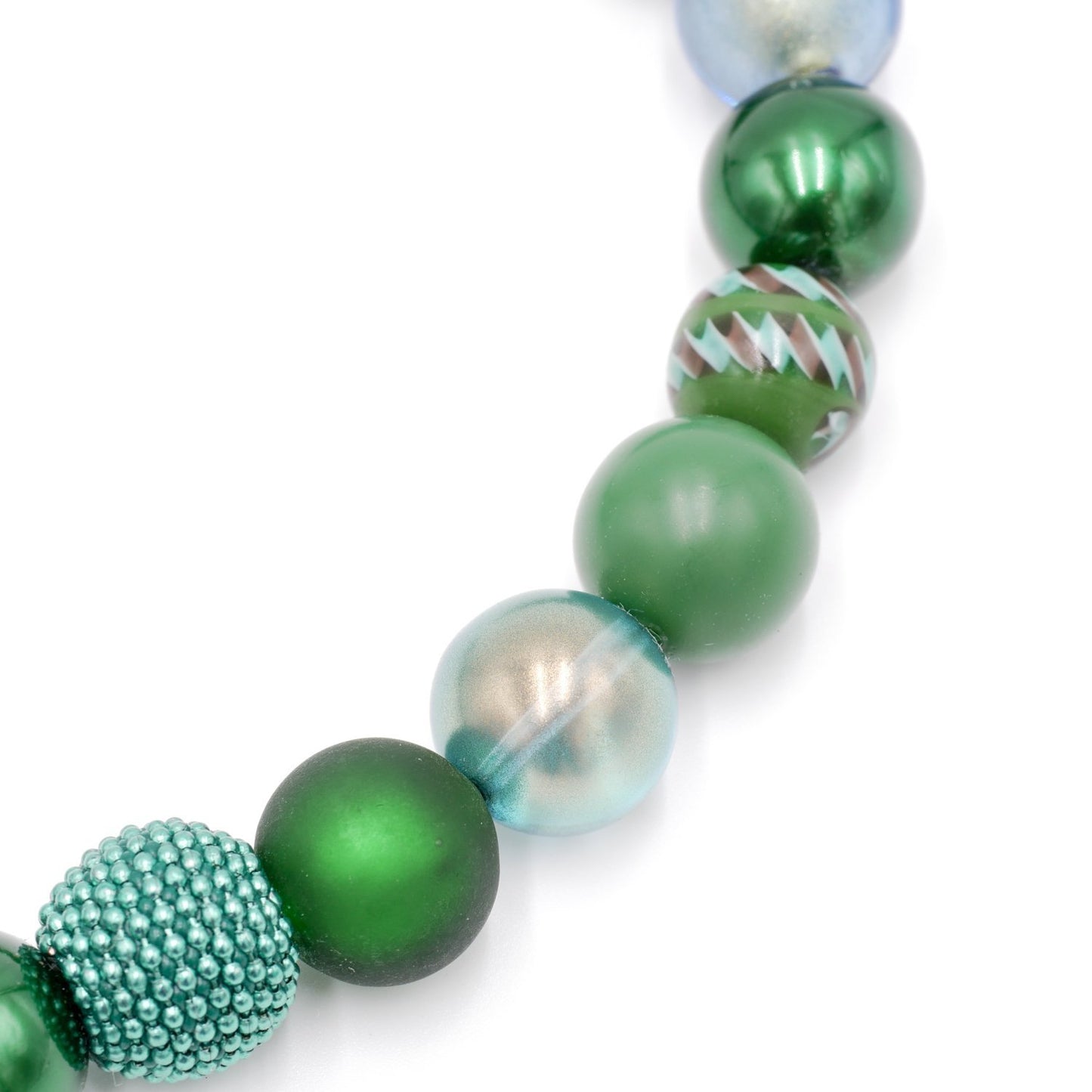 Perlenkette Opal Green